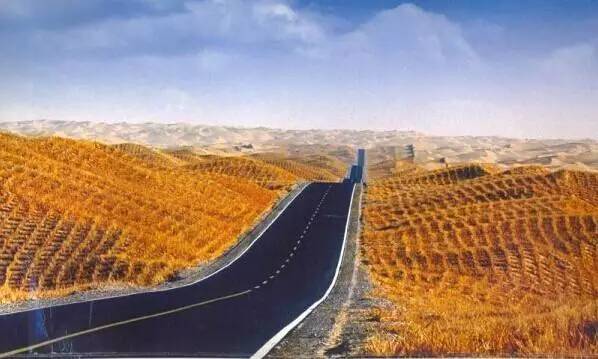 圖片:中國十大奇特工程- 新疆塔里木沙漠公路